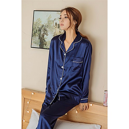 Women Satin Silk Ice Silk Pajama