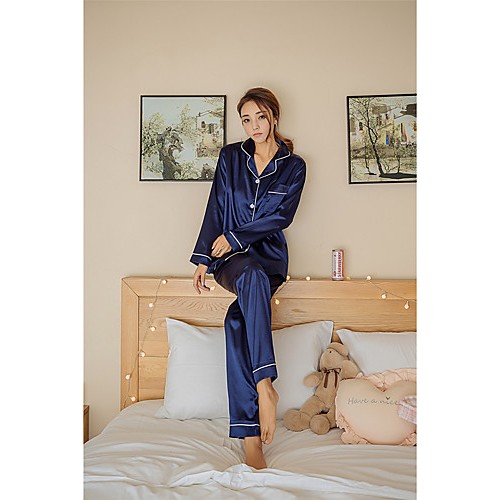 Women Satin Silk Ice Silk Pajama